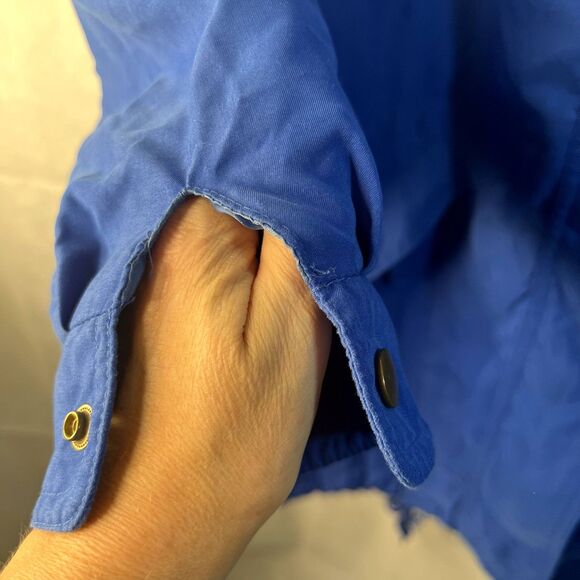 M Forecaster Blue Vintage Windbreaker Full Zip Womens Size Small - Picture 7 of 15